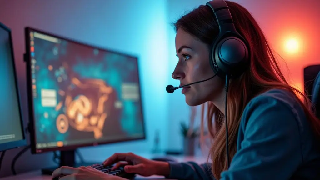 Gaming Headset im Einsatz