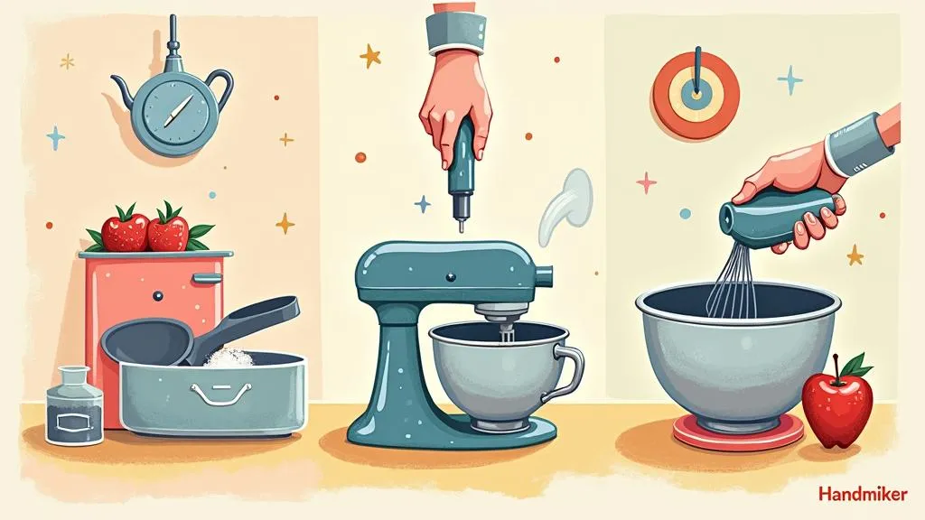 Handmixer im Einsatz