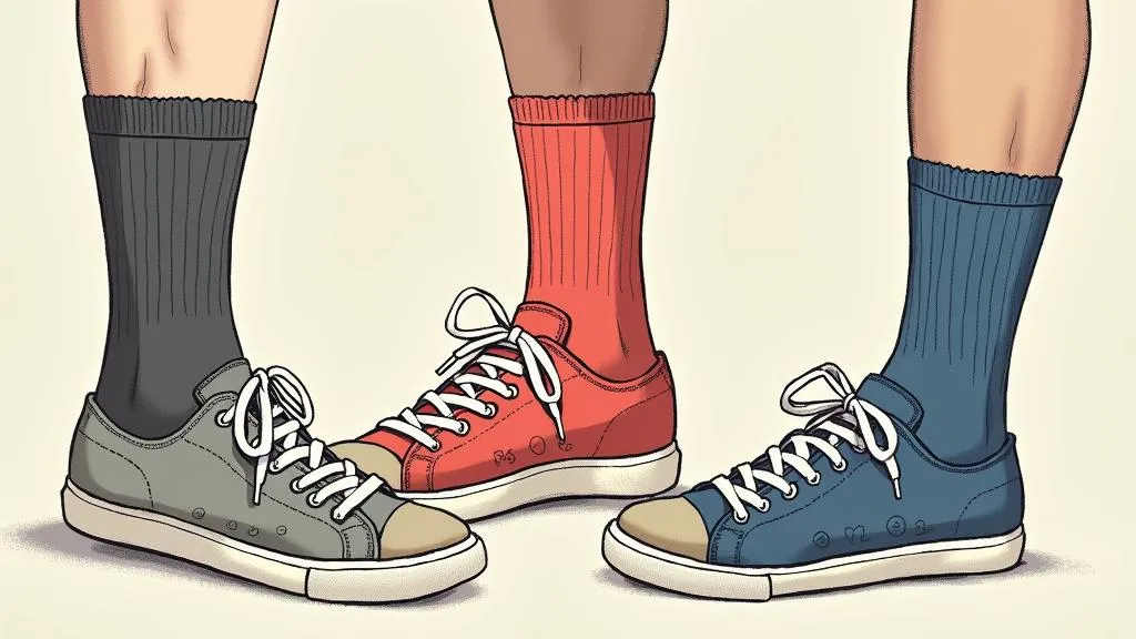 Sneaker Socken im Einsatz