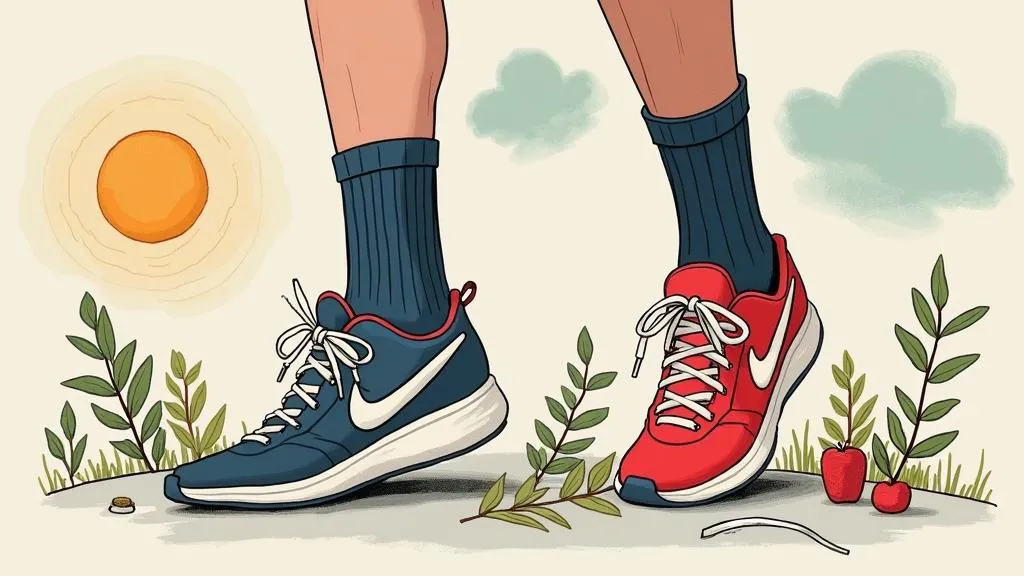 Sneaker Socken Kurz im Einsatz