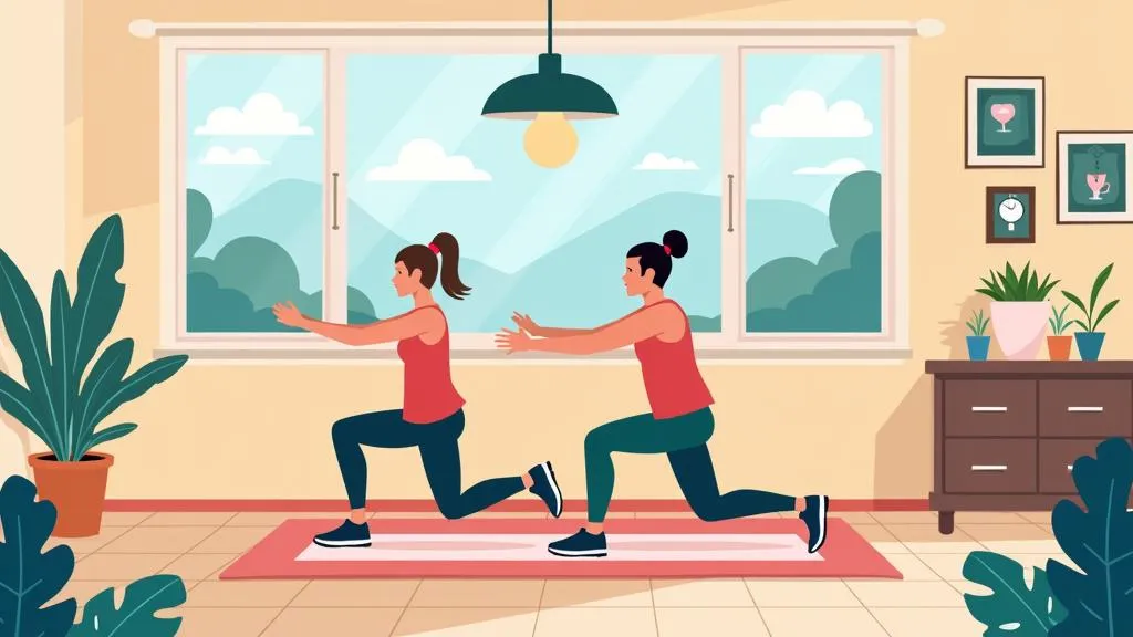 Trainingsmatte Fitness im Einsatz